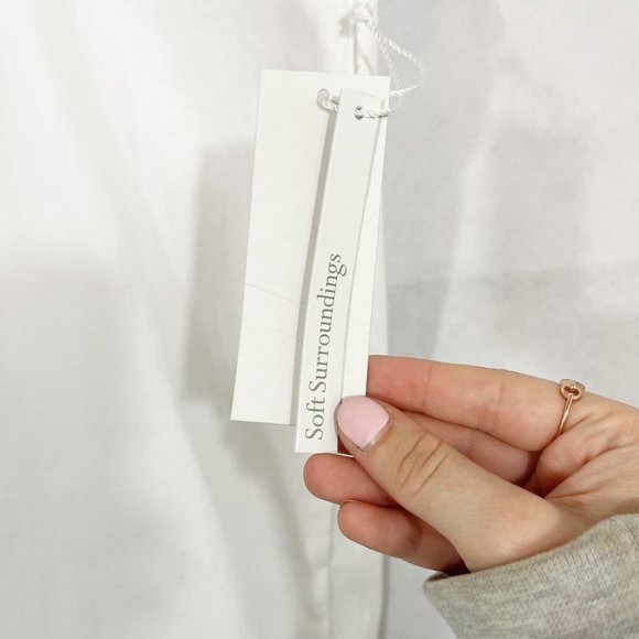 Soft Surroundings NEW Ultimate Denim Pull On Boot Cut Jeans in White - Size 3X - Picture 5 of 9